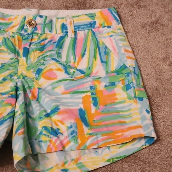 Lilly Pulitzer "It's Always Summer Somewhere" 5" Callahan Shorts Size 2 - Picture 4 of 9